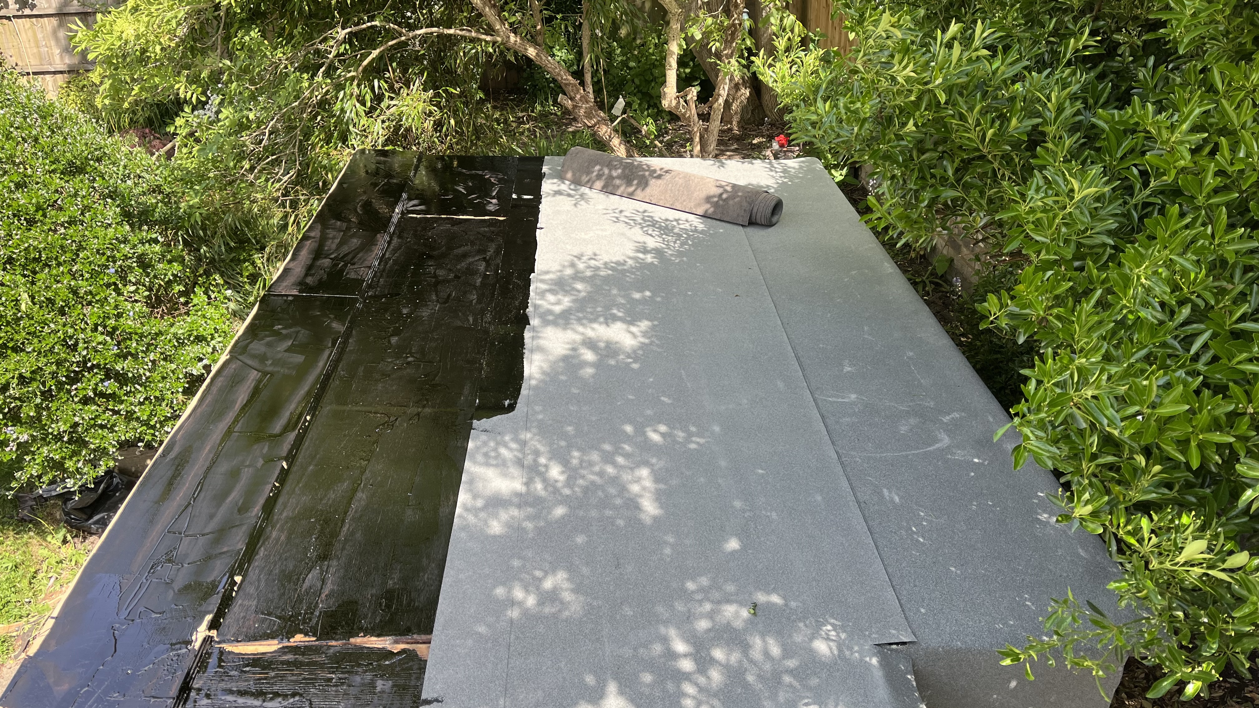 Roof-shed repair