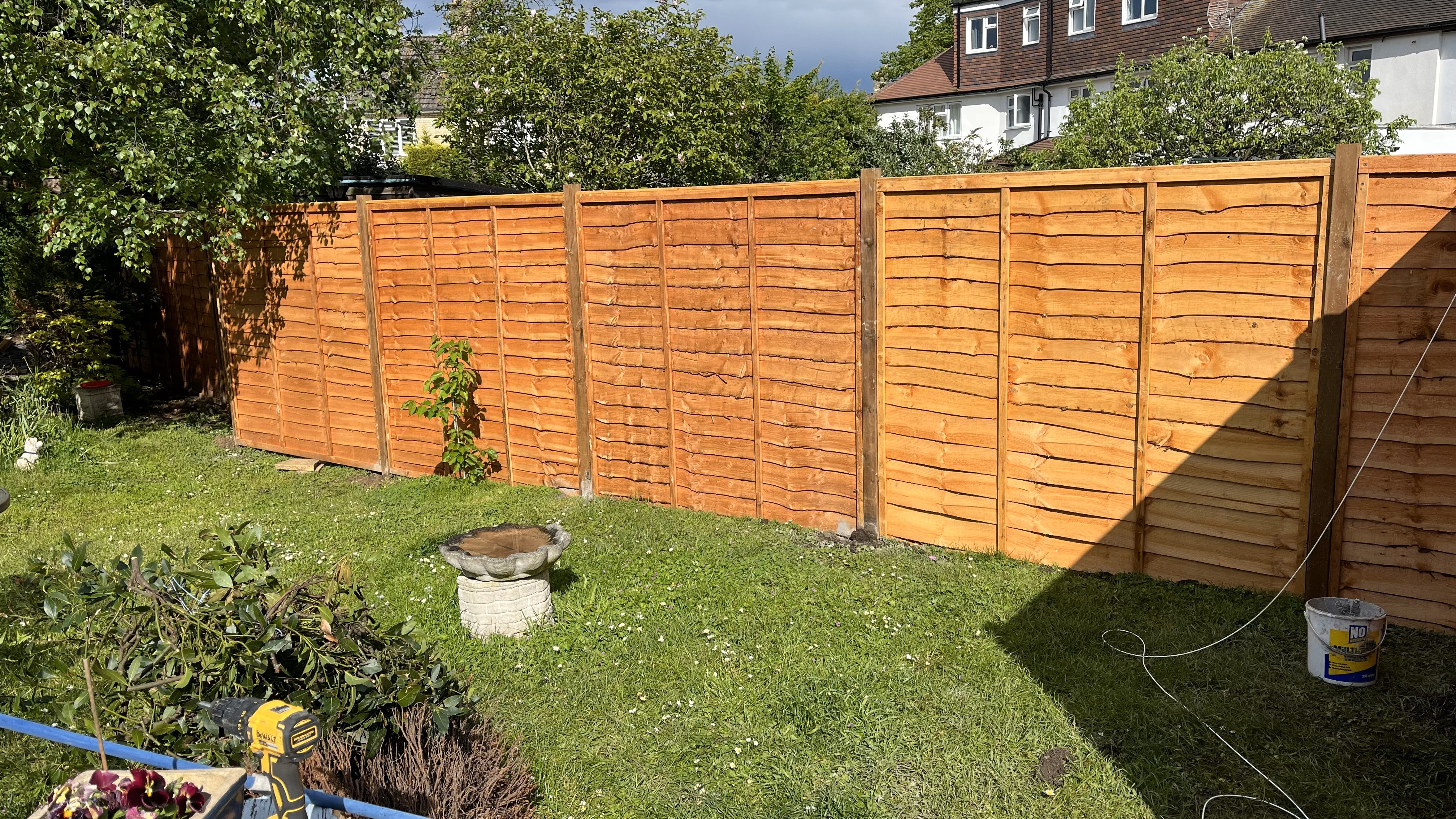 Fence installation.