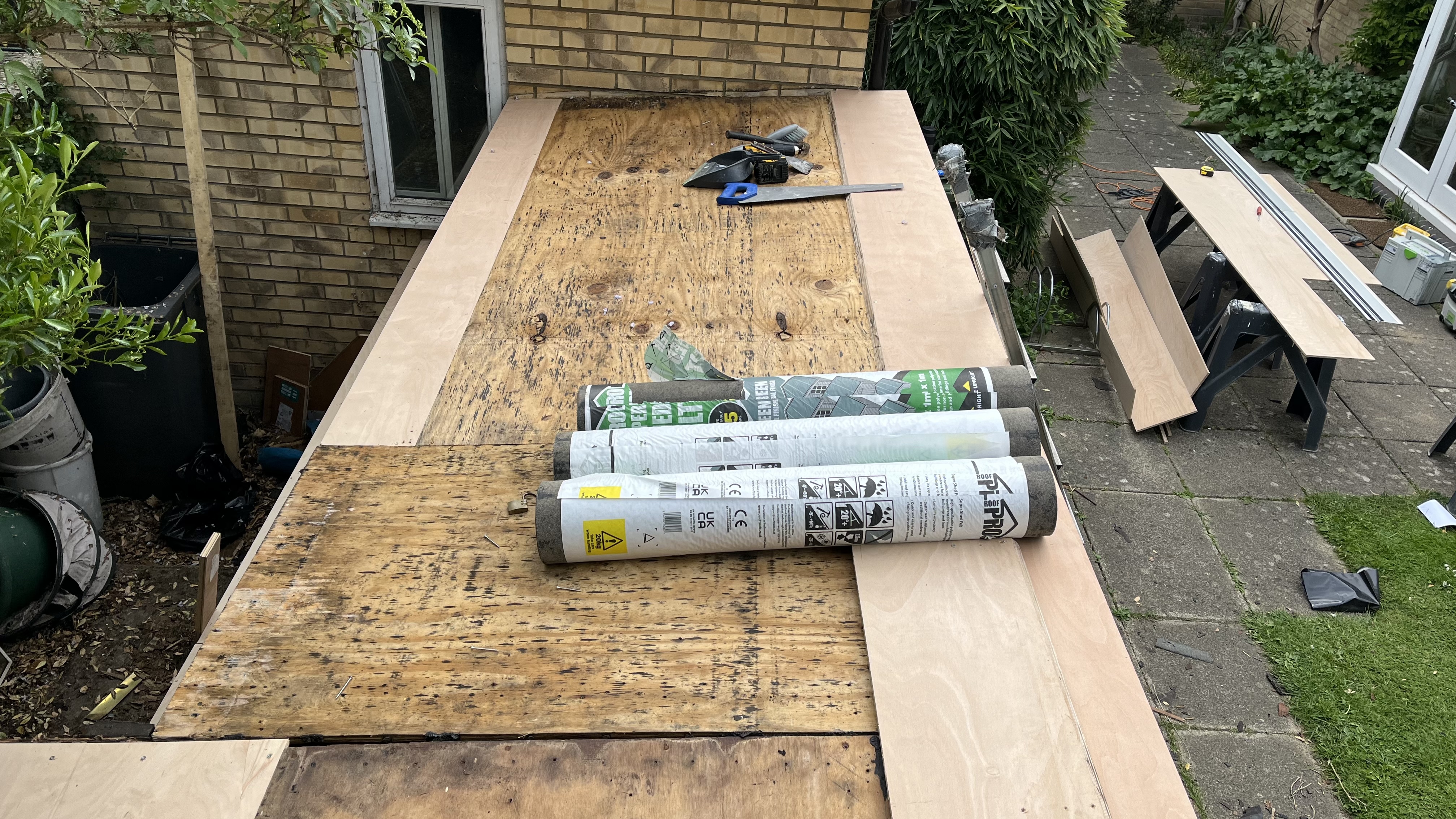 Roof-shed repair